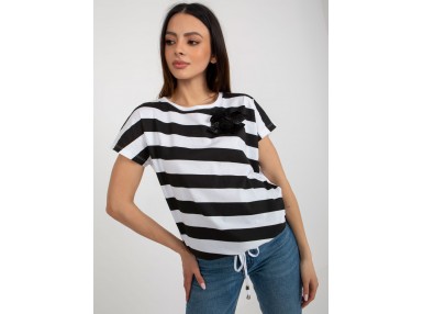 T-shirt rayée - noir et blanc