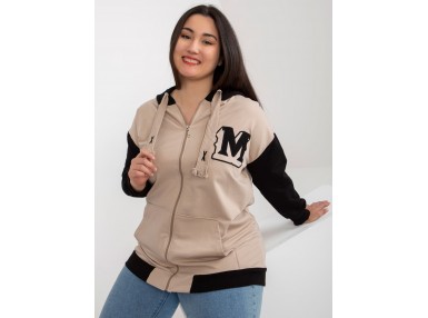 Sweatshirt à capuche - beige