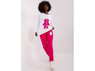 Ensemble pantalon et t-shirt - fuchsia