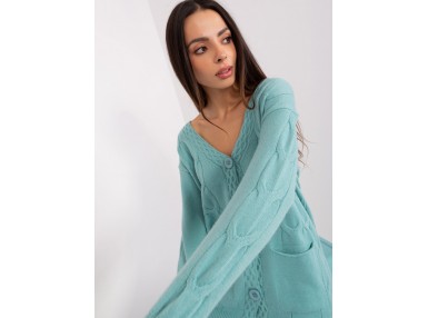 Gilet à boutons - menthe