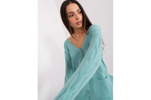 Gilet à boutons - menthe