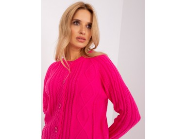 Gilet à boutons - rose foncé