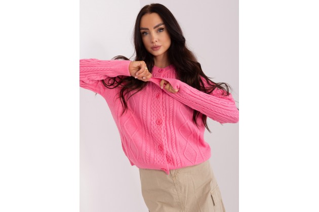 Gilet à boutons - rose