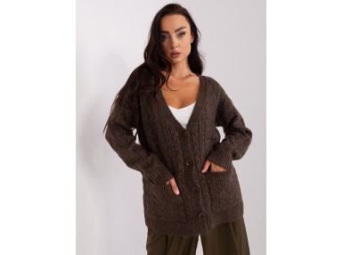 Gilet col V d'un - marron