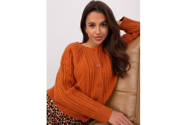 Gilet à boutons - orange foncé