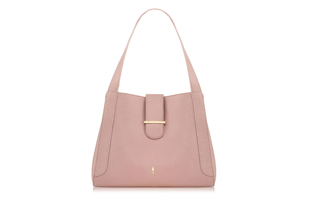Sac à main rose pour femme avec trois compartiments