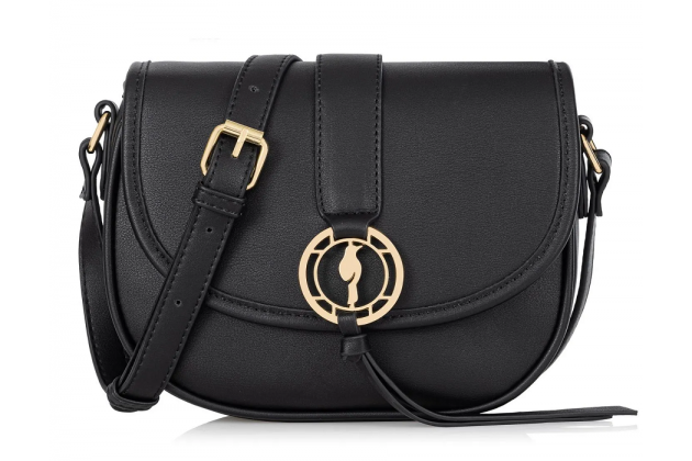 Sacoche noire avec logo pour femme