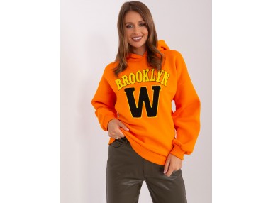 Sweat-shirt à capuche Femme - orange
