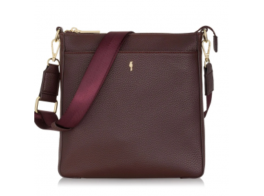 Sac à main bordeaux pour femme avec une poche