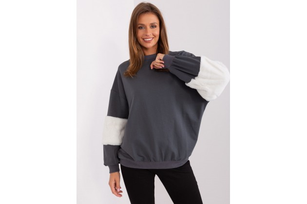 Sweat-shirt col rond - graphite