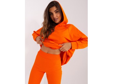 Ensemble avec sweat et short - orange