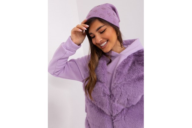 Chapeau d'hiver - violet clair