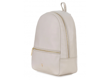 Sac à dos en cuir crème pour femme