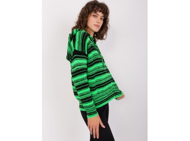 Pull noir et vert