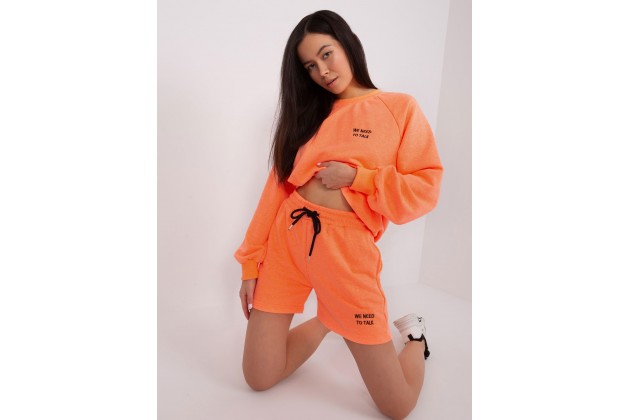 Ensemble sweat et short - orange