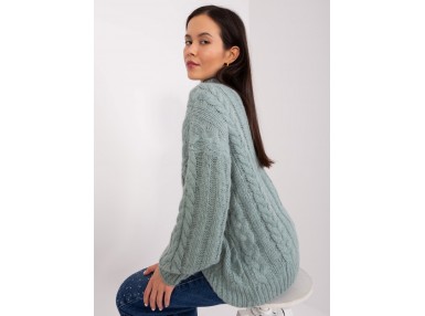 Pull col roulé ultra doux d'ensemble - menthe