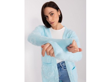 Long gilet Femme - bleu clair