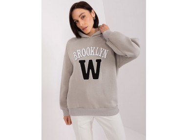 Sweat-shirt à capuche Femme - gris