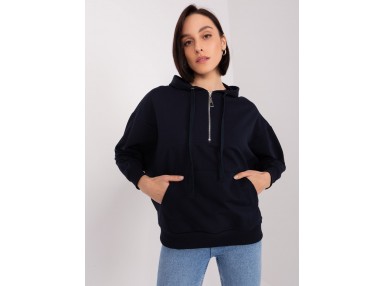 Sweat-shirt à capuche Femme - marine