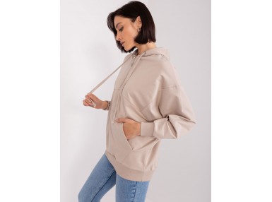 Sweat-shirt à capuche Femme - beige