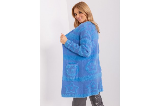 Cardigan avec alpaga - blue