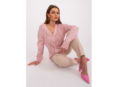 Cardigan - rose clair