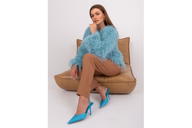 Veste en fausse fourrure - menthe