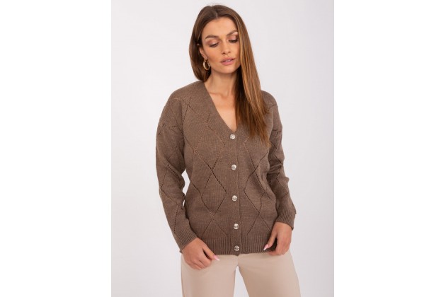 Gilet col V d'un - marron