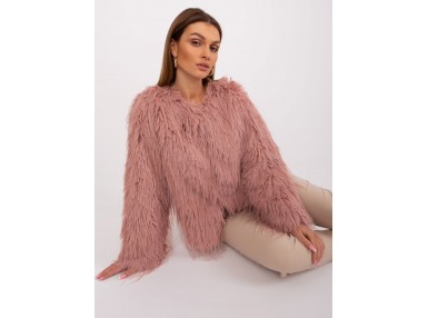 Veste en fausse fourrure - rose