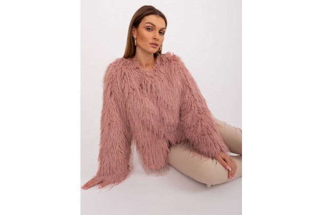 Veste en fausse fourrure - rose