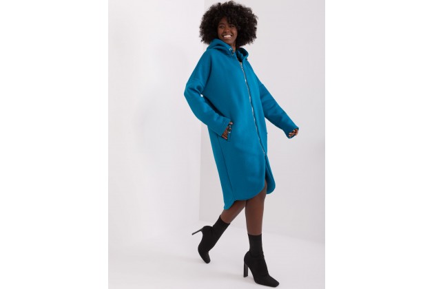 Sweat à capuche zippé - maritime