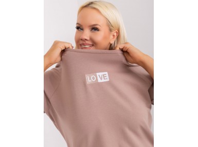 T-shirt en coton - beige foncé