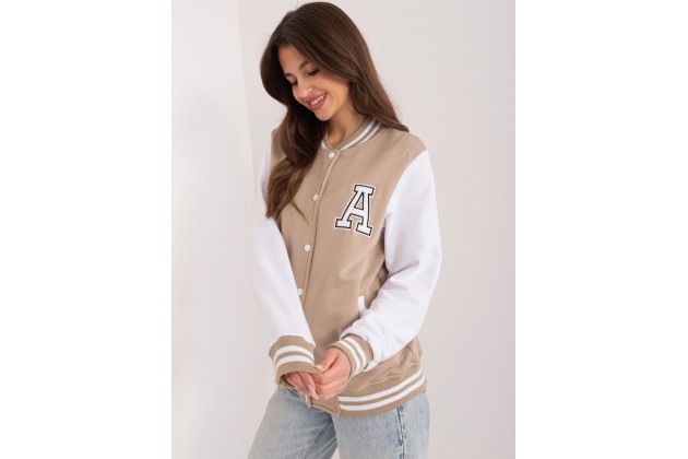 Veste à boutons-pression - beige