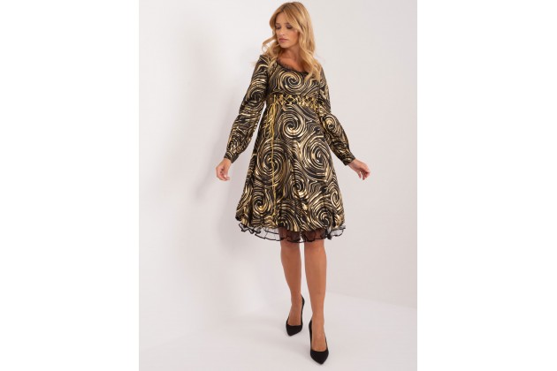 Robe de soirée - Noir et or