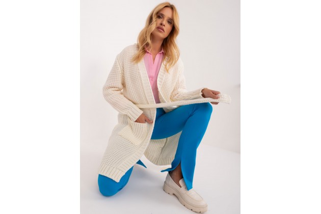 Long gilet - écru