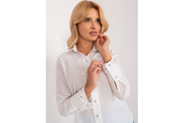 Chemise classique pour femme - blanc