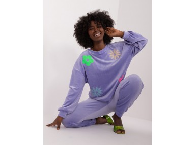Ensemble avec sweat et pantalon - violet
