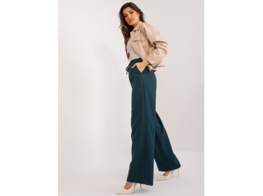 Pantalon ample en tissu - marine