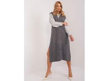 Robe tricotée - gris