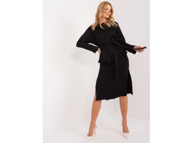 Ensemble avec pull et robe - noir