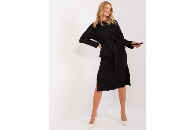 Ensemble avec pull et robe - noir