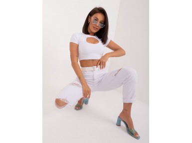 Pantalon en jean - blanc