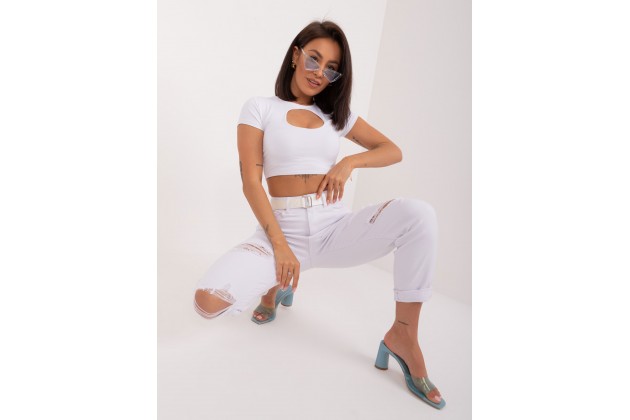 Pantalon en jean - blanc
