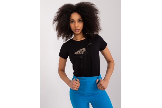T-shirt en coton - noir