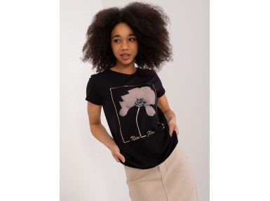 T-shirt en coton - noir