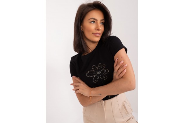 T-shirt en coton - noir
