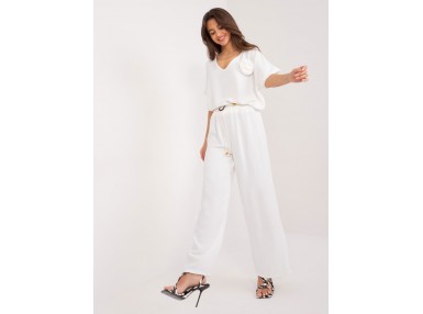Pantalon ample élégant - blanc