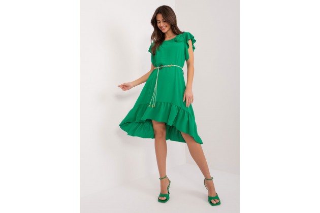 Robe mi-longue ample - vert