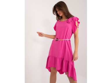 Robe courte ample - rose