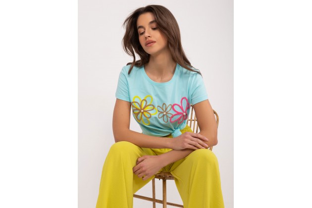 T-shirt en coton - menthe